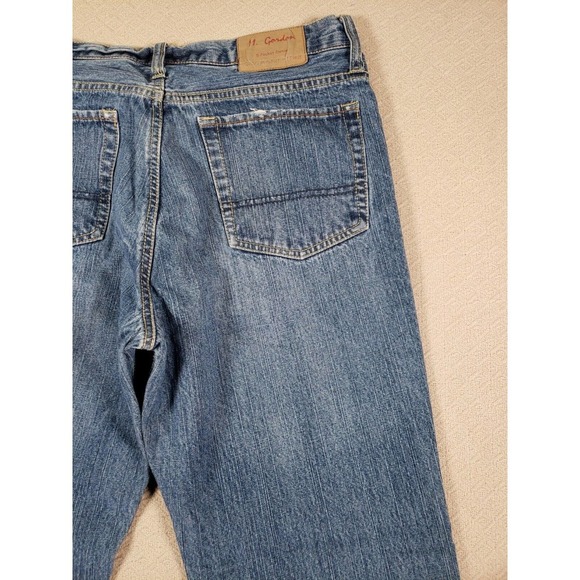 M Gordon Jeans Mens 32x30 Denim Bootcut Cotton 1998 Pockets Mid Rise - Picture 12 of 15